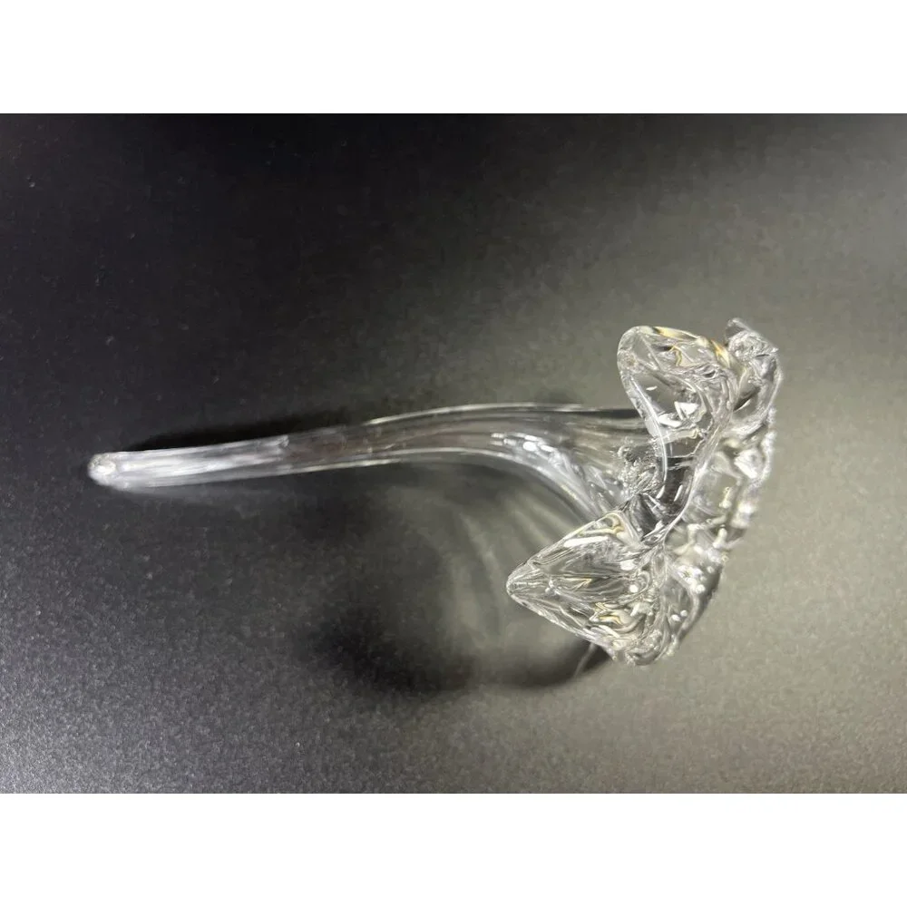 Flower Stem Bud Vase Glass or Lily Paperweight,‎ Elegant Vintage Centerpiece